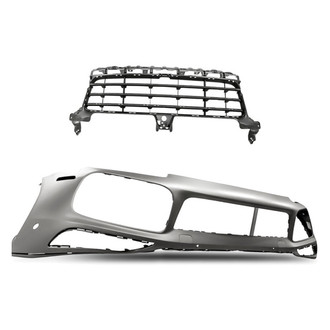 Replacement - 2-Piece (Front Bumper Cover, Grille) (Standard Line)
