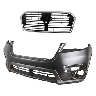 Replacement - 2-Piece (Front Bumper Cover, Grille)