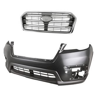 Replacement - 2-Piece (Front Bumper Cover, Grille) (Standard Line)