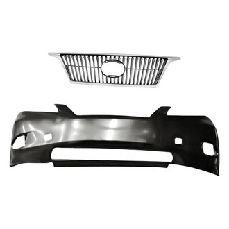 Replacement - 2-Piece (Front Bumper Cover, Grille) (Standard Line)