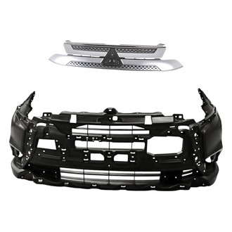 Replacement - 2-Piece (Front Bumper Cover, Grille) (CAPA Certified)