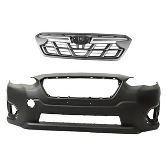 Replacement - 2-Piece (Front Bumper Cover, Grille) (CAPA Certified)