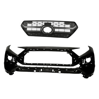 Replacement - 2-Piece (Front Bumper Cover, Grille) (Standard Line)