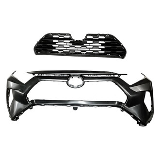 Replacement - 2-Piece (Front Bumper Cover, Grille) (Standard Line)