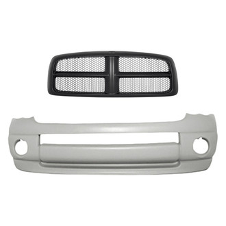 Replacement - 2-Piece (Front Bumper Cover, Grille) (Standard Line)
