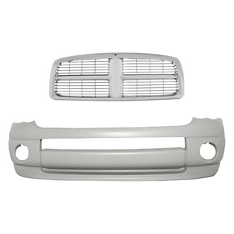 Replacement - 2-Piece (Front Bumper Cover, Grille) (Standard Line)