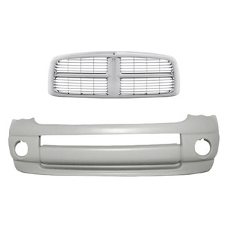 Replacement - 2-Piece (Front Bumper Cover, Grille) (Standard Line)