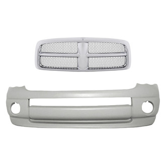 Replacement - 2-Piece (Front Bumper Cover, Grille) (Standard Line)