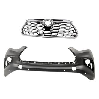 Replacement - 2-Piece (Front Bumper Cover, Grille) (Standard Line)