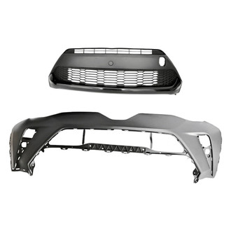 Replacement - 2-Piece (Front Bumper Cover, Grille) (Standard Line)