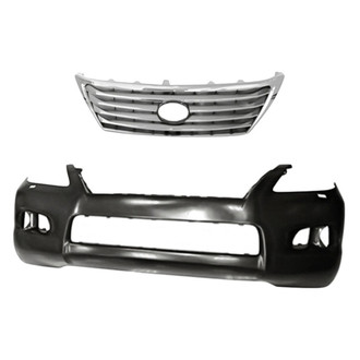 Replacement - 2-Piece (Front Bumper Cover, Grille) (Standard Line)