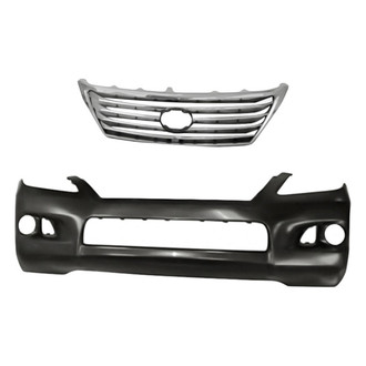 Replacement - 2-Piece (Front Bumper Cover, Grille) (Standard Line)