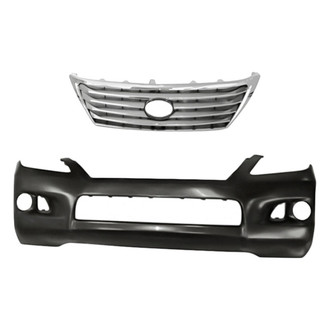 Replacement - 2-Piece (Front Bumper Cover, Grille) (Standard Line)