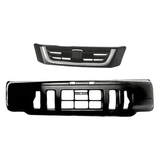 Replacement - 2-Piece (Front Bumper Cover, Grille) (Standard Line)
