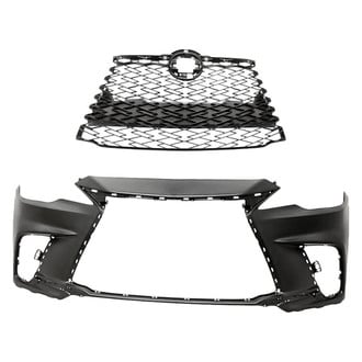 Replacement - 2-Piece (Front Bumper Cover, Grille)