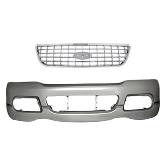 Replacement - 2-Piece (Front Bumper Cover, Grille) (Standard Line)