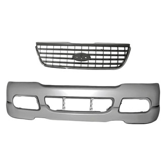 Replacement - 2-Piece (Front Bumper Cover, Grille) (Standard Line)