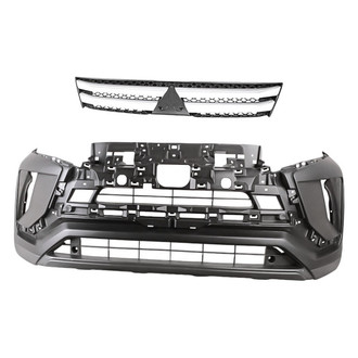 Replacement - 2-Piece (Front Bumper Cover, Grille) (CAPA Certified)