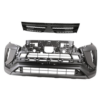 Replacement - 2-Piece (Front Bumper Cover, Grille) (CAPA Certified)