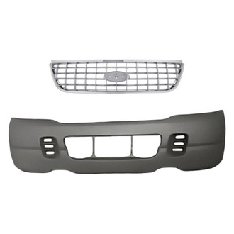 Replacement - 2-Piece (Front Bumper Cover, Grille) (Standard Line)