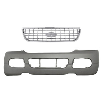 Replacement - 2-Piece (Front Bumper Cover, Grille) (Standard Line)
