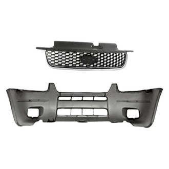 Replacement - 2-Piece (Front Bumper Cover, Grille) (Standard Line)