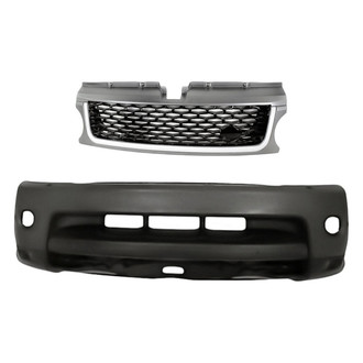 Replacement - 2-Piece (Front Bumper Cover, Grille) (Standard Line)