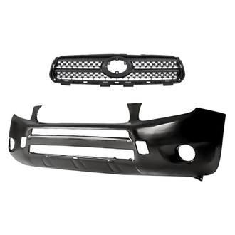 Replacement - 2-Piece (Front Bumper Cover, Grille) (Standard Line)