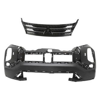 Replacement - 2-Piece (Front Bumper Cover, Grille) (Standard Line)