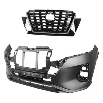 Replacement - 2-Piece (Front Bumper Cover, Grille) (Standard Line)