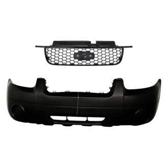 Replacement - 2-Piece (Front Bumper Cover, Grille) (Standard Line)