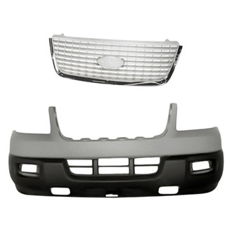 Replacement - 2-Piece (Front Bumper Cover, Grille) (Standard Line)