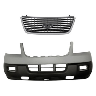 Replacement - 2-Piece (Front Bumper Cover, Grille) (Standard Line)