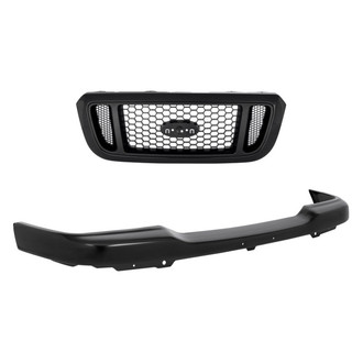 Replacement - 2-Piece (Front Bumper Cover, Grille) (Standard Line)