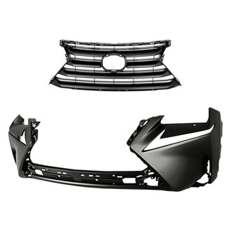 Replacement - 2-Piece (Front Bumper Cover, Grille) (Standard Line)