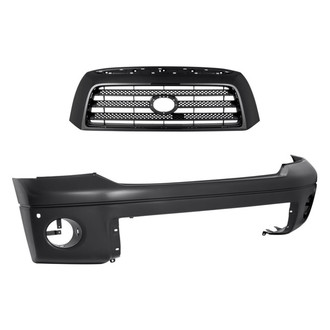 Replacement - 2-Piece (Front Bumper Cover, Grille) (Standard Line)