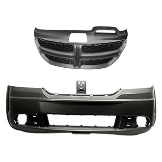 Replacement - 2-Piece (Front Bumper Cover, Grille) (CAPA Certified)