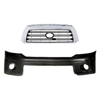 Replacement - 2-Piece (Front Bumper Cover, Grille) (Standard Line)