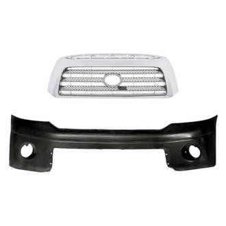 Replacement - 2-Piece (Front Bumper Cover, Grille) (Standard Line)