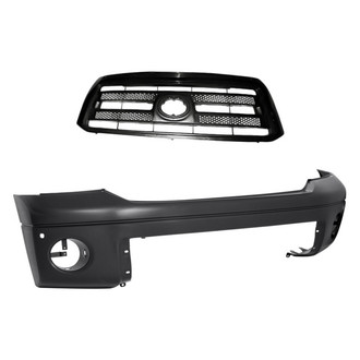 Replacement - 2-Piece (Front Bumper Cover, Grille) (Standard Line)