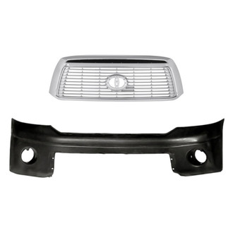 Replacement - 2-Piece (Front Bumper Cover, Grille) (Standard Line)