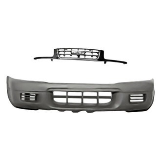 Replacement - 2-Piece (Front Bumper Cover, Grille) (Standard Line)