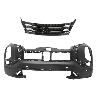 Replacement - 2-Piece (Front Bumper Cover, Grille) (CAPA Certified)