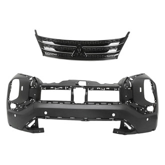 Replacement - 2-Piece (Front Bumper Cover, Grille) (CAPA Certified)