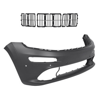 Replacement - 2-Piece (Front Bumper Cover, Grille) (Standard Line)