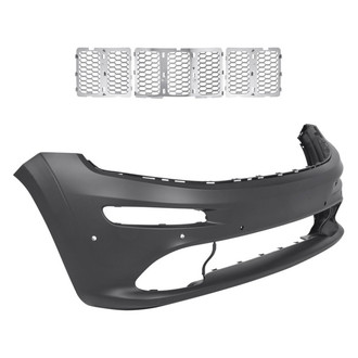 Replacement - 2-Piece (Front Bumper Cover, Grille) (Standard Line)