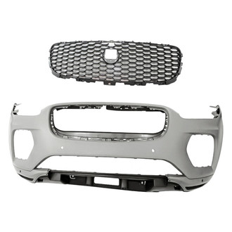 Replacement - 2-Piece (Front Bumper Cover, Grille) (Standard Line)