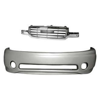 Replacement - 2-Piece (Front Bumper Cover, Grille) (Standard Line)
