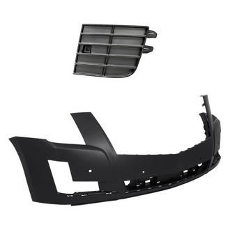 Replacement - 2-Piece (Front Bumper Cover, Grille) (Standard Line)