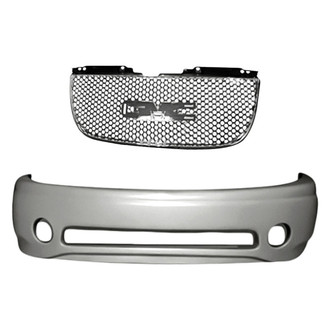 Replacement - 2-Piece (Front Bumper Cover, Grille) (Standard Line)